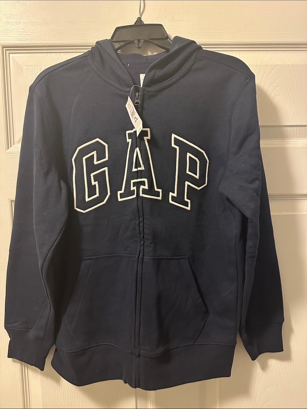 NWT Kid’s GAP Navy Blue Full-Zip Hooded Sweatshirt - Size XXL 14-16